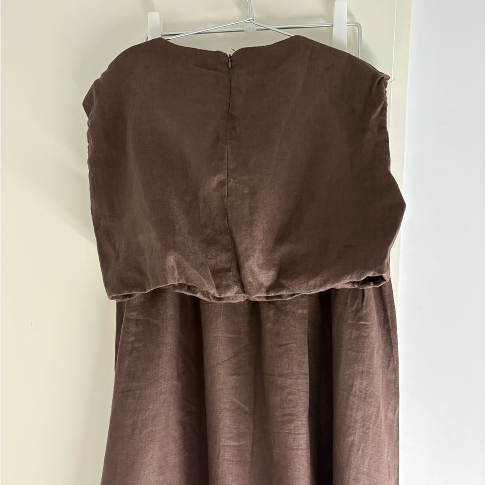 Elegant Brown Maxi Skirt - Picture 3 of 5